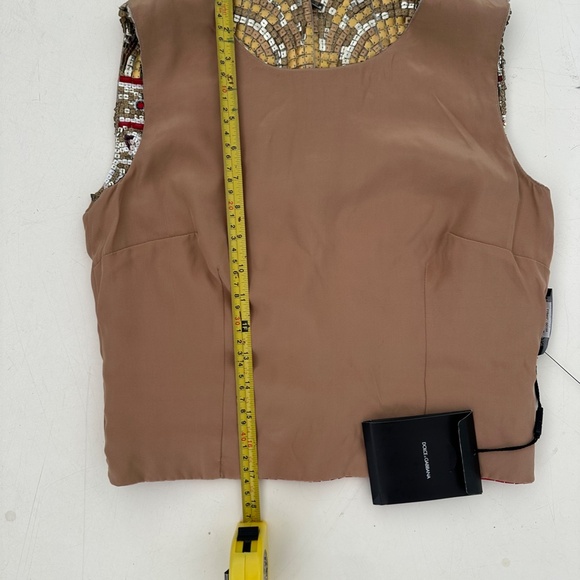 Dolce Gabbana sequined and jeweled runway byzantine top size S. NWT - Picture 6 of 13